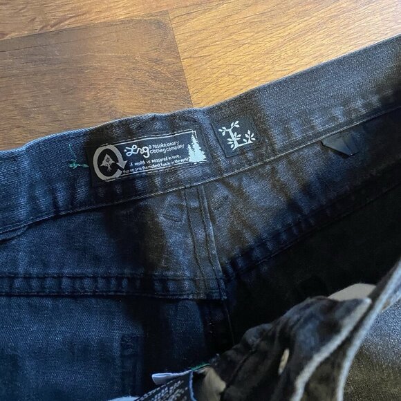 Vintage LRG Jeans Mens 40x27 Black Embroidered Baggy Hip Hop Skater Wide Leg Y2K - Picture 5 of 5